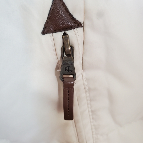 Cream Ralph lauren down/fowl filled winter coat. Xs - Picture 5 of 11